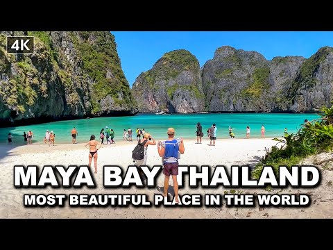 【?? 4K】Walking Maya Bay Thailand MOST BEAUTIFUL PLACE IN THE WORLD | Jan 2022