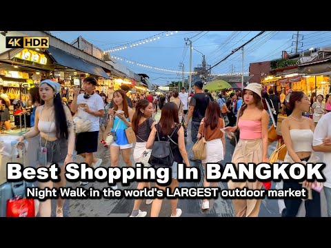???????? 4K HDR | Best Shopping In BANGKOK | Chatuchak Market the world's LARGEST market